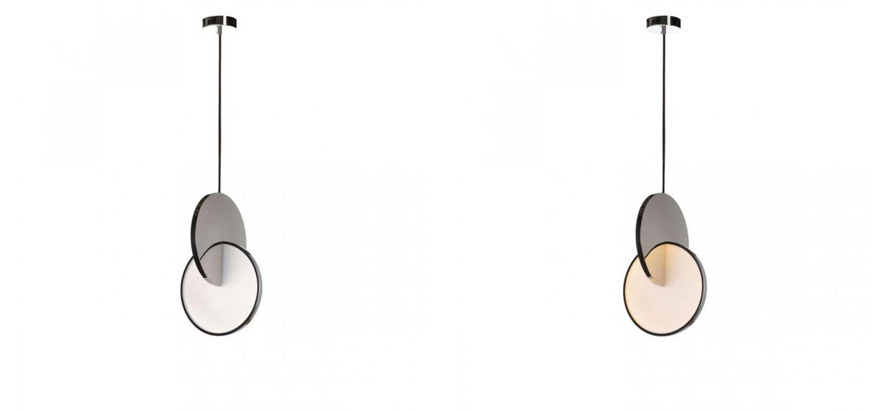 Подвесной светильник Eclipse Pendant Light Сhrome - фото