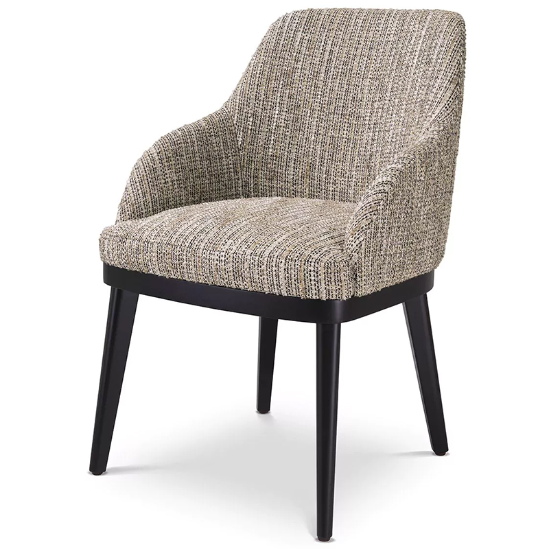 Стул Eichholtz Dining Chair Costa Mademoiselle Beige Бежевый Черный Стул Eichholtz Dining Chair Costa Mademoiselle Beige Бежевый Черный в Кирове | Loft Concept