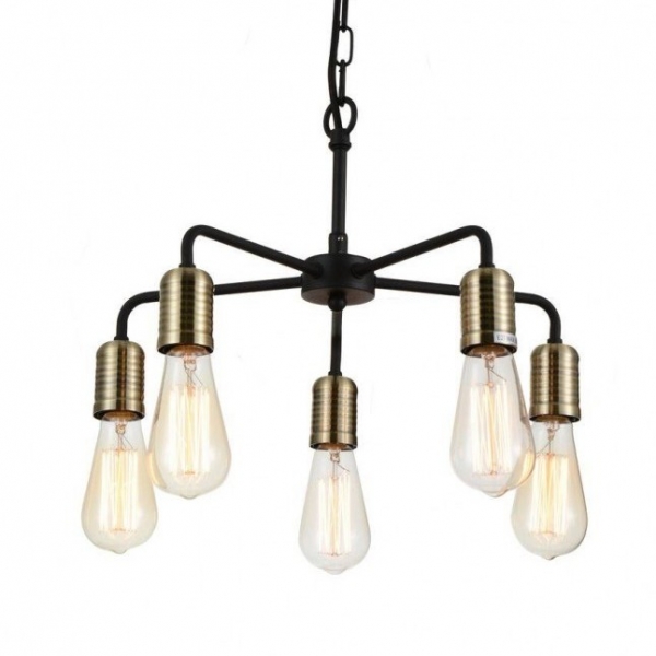 Люстра Bulb Netsch Pendant 5 Черный Люстра Bulb Netsch Pendant 5 Черный в Кирове | Loft Concept