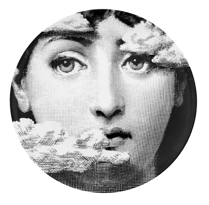 Декоративная тарелка Fornasetti 139 Черный Декоративная тарелка Fornasetti 139 Черный в Кирове | Loft Concept