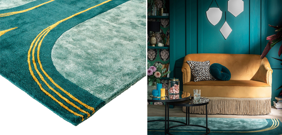 Ковер Carpet Green & Gold Ковер Carpet Green & Gold - Loft-Concept в Кирове