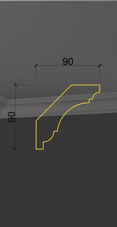 Гладкий карниз KT-56 в Кирове