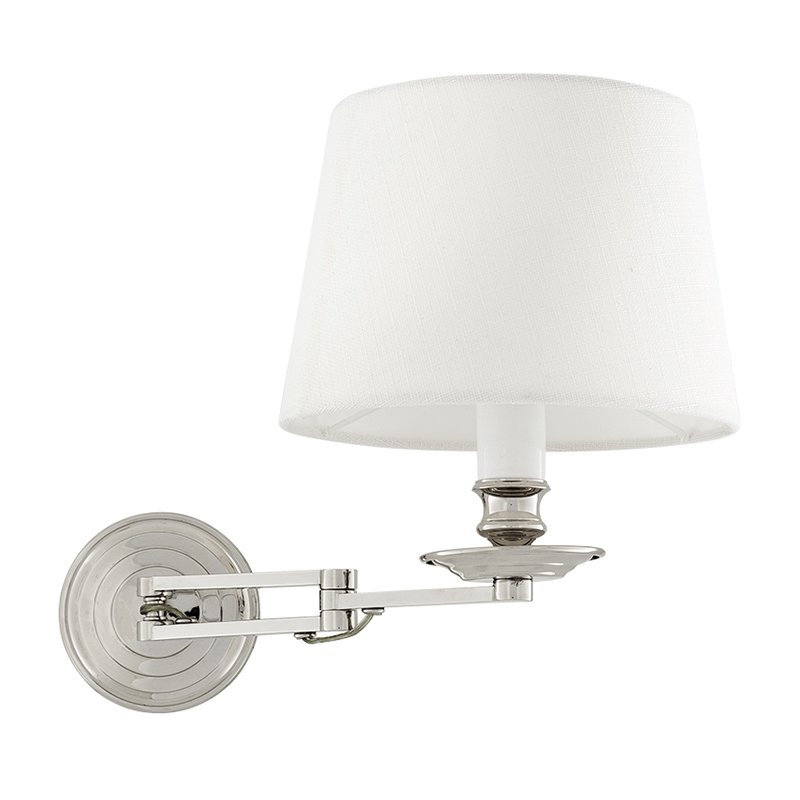 Бра Wall Lamp Eclips Nickel Никель Белый Бра Wall Lamp Eclips Nickel Никель Белый в Кирове | Loft Concept