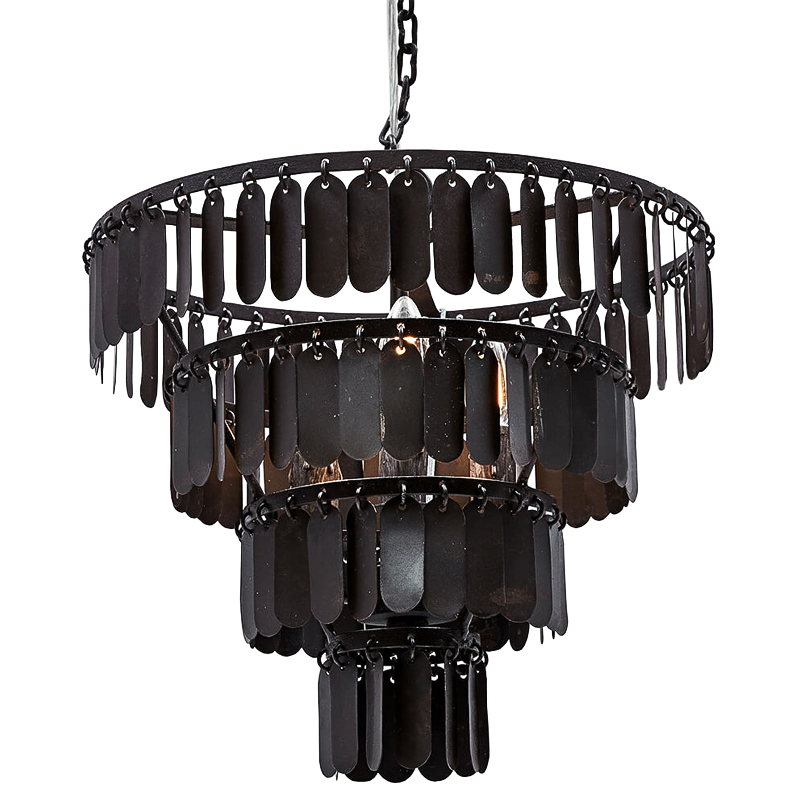 Люстра Manga Black Chandelier Черный Люстра Manga Black Chandelier Черный в Кирове | Loft Concept