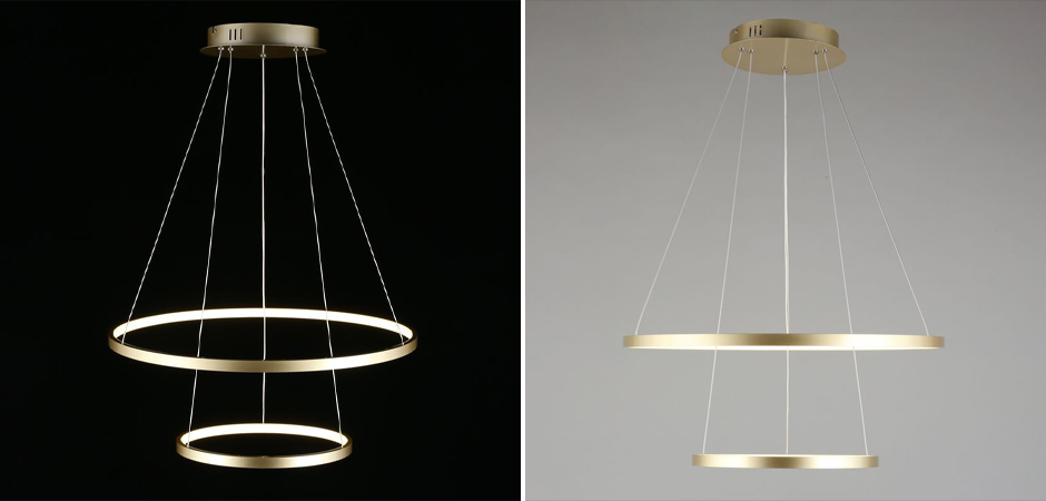 Люстра Ring Horizontal Double Gold Люстра Ring Horizontal Double Gold - Loft-Concept в Кирове