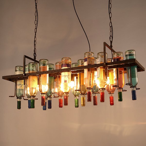 Люстра Bottle Bar Rectangle 120 Коричневый Люстра Bottle Bar Rectangle 120 Коричневый в Кирове | Loft Concept