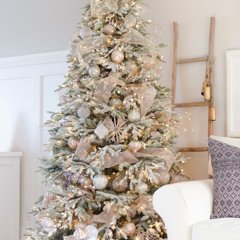 Дизайнерская Ель с Нежно-Розовым Декором Премиум Christmas Tree Pink and Silver Розовый пастельный Серебряный Дизайнерская Ель с Нежно-Розовым Декором Премиум Christmas Tree Pink and Silver Розовый пастельный Серебряный в Кирове | Loft Concept