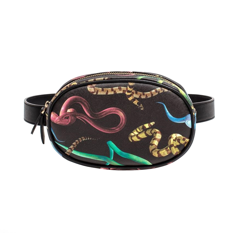 Поясная сумка Seletti Snakes Черный Красный Желтый Зеленый Синий Поясная сумка Seletti Snakes Черный Красный Желтый Зеленый Синий в Кирове | Loft Concept