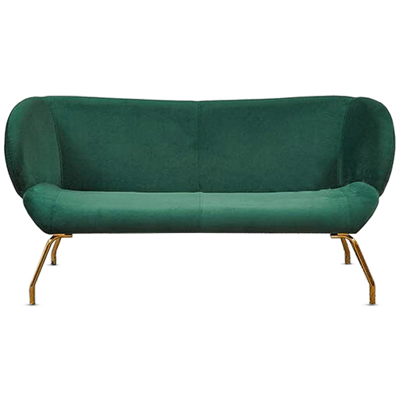 Диван Branca Sofa Изумрудный Глянцевое золото в Кирове | Loft Concept 
