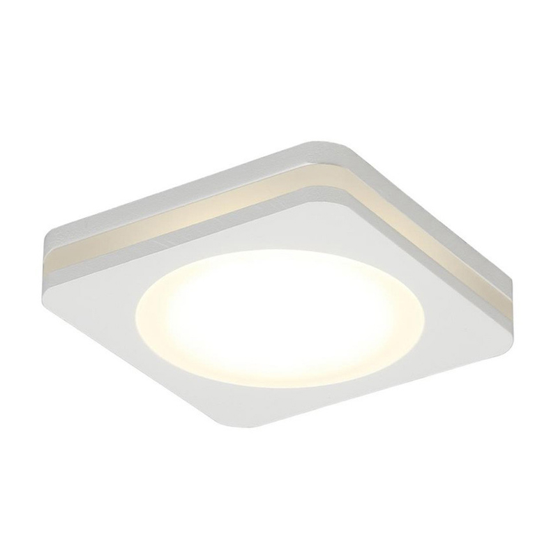Белый квадратный спот Embedded Light Белый Белый квадратный спот Embedded Light Белый в Кирове | Loft Concept