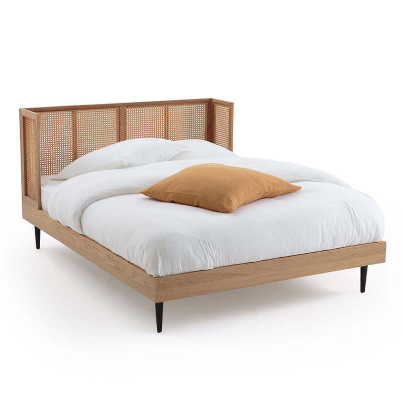 Кровать Nora Wicker Bed Светлый дуб Кровать Nora Wicker Bed Светлый дуб в Кирове | Loft Concept
