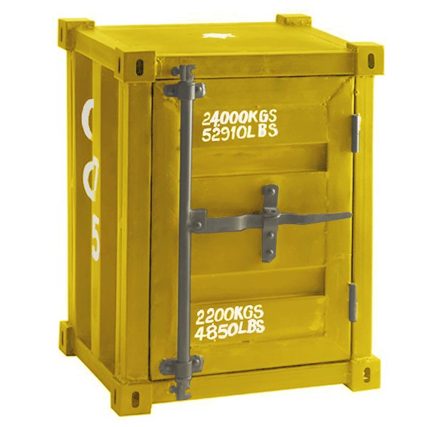 Тумбочка морской контейнер CARLINGUE Sea Container yellow Тумбочка морской контейнер CARLINGUE Sea Container yellow в Кирове | Loft Concept