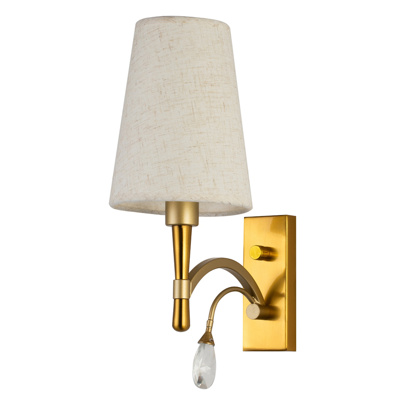 Бра Desiree Sconce Латунь матовое золото Белый Прозрачный Бра Desiree Sconce Латунь матовое золото Белый Прозрачный в Кирове | Loft Concept