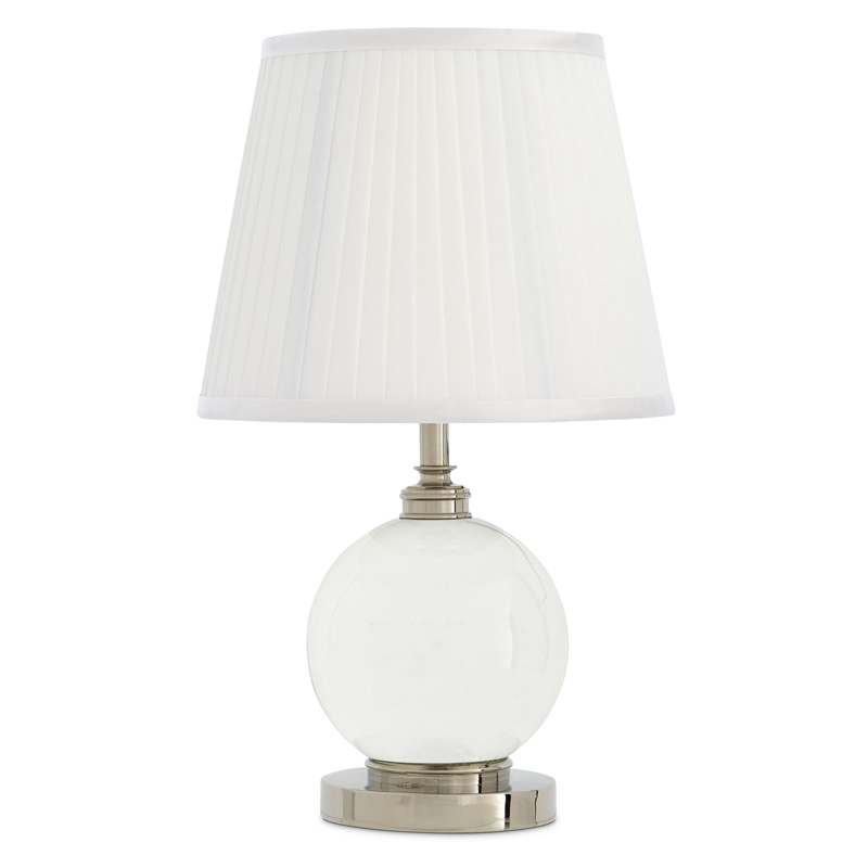 Настольная лампа Eichholtz Table Lamp Octavia Прозрачный Белый Никель Настольная лампа Eichholtz Table Lamp Octavia Прозрачный Белый Никель в Кирове | Loft Concept