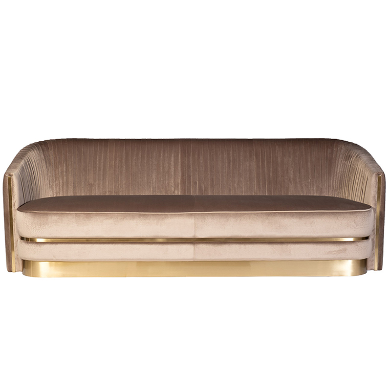 Диван трехместный велюр Bolger sofa three-seater velvet Дымчатая Роза Диван трехместный велюр Bolger sofa three-seater velvet Дымчатая Роза в Кирове | Loft Concept