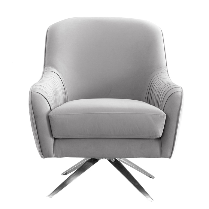 Кресло вращающееся Mistic Armchair Светло-серый Нержавеющая сталь Кресло вращающееся Mistic Armchair Светло-серый Нержавеющая сталь в Кирове | Loft Concept