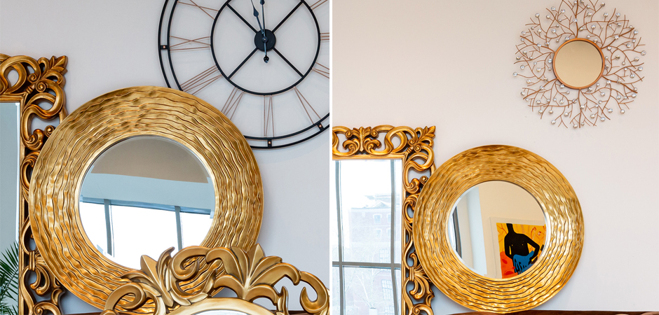 Зеркало Golden Waves Mirror Зеркало Golden Waves Mirror - Loft-Concept в Кирове