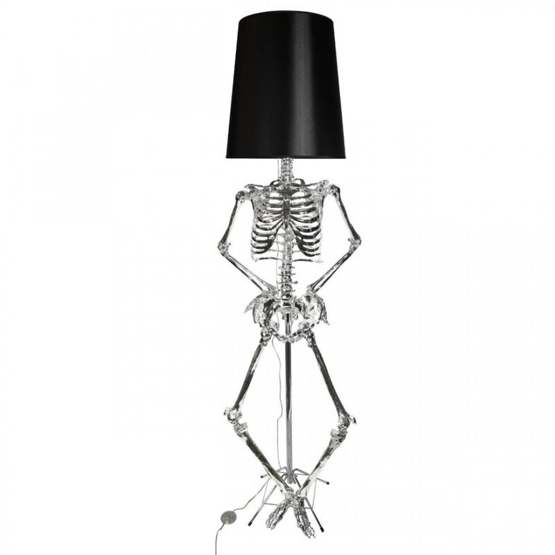 Торшер Skeleton 190 см Серебряный Черный Торшер Skeleton 190 см Серебряный Черный в Кирове | Loft Concept
