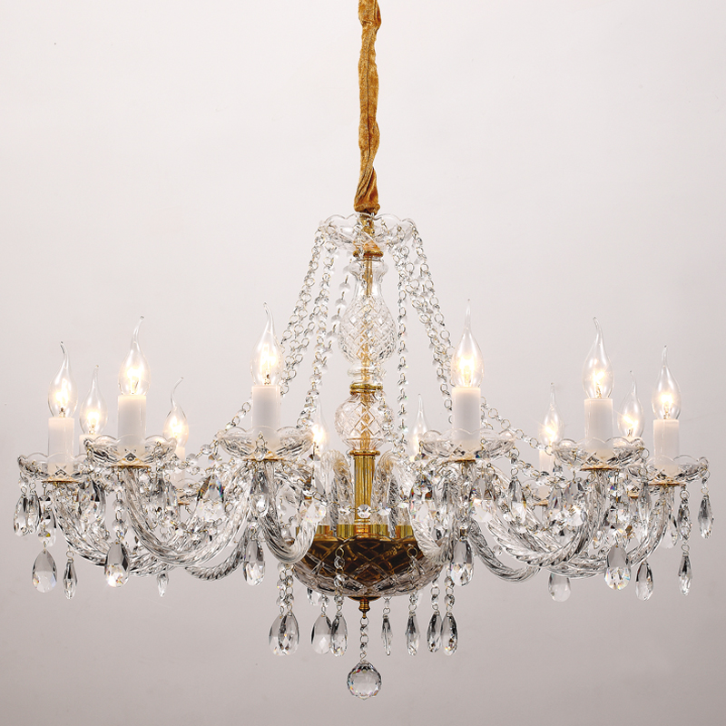 Люстра Megane Chandelier 82 Прозрачный Глянцевое золото Люстра Megane Chandelier 82 Прозрачный Глянцевое золото в Кирове | Loft Concept