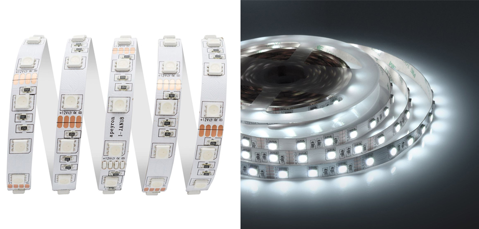 Светодиодная лента 14,4W/m 60LED/m 5050SMD разноцветная 5M		 - фото №2