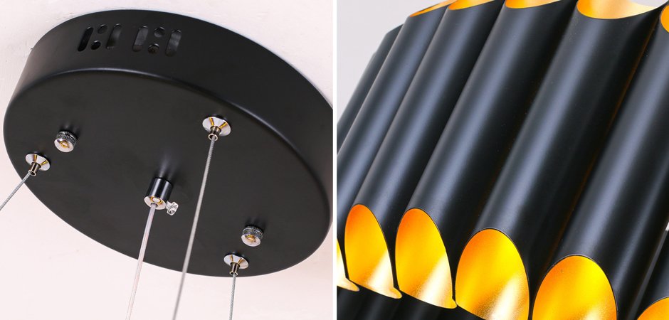 Люстра GALLIANO ROUND SUSPENSION LIGHT by DELIGHTFULL Black - Loft-Concept в Кирове