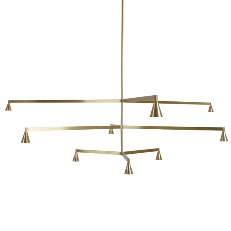 Подвесной светильник Austere Chandelier Y 9 Латунь Подвесной светильник Austere Chandelier Y 9 Латунь в Кирове | Loft Concept