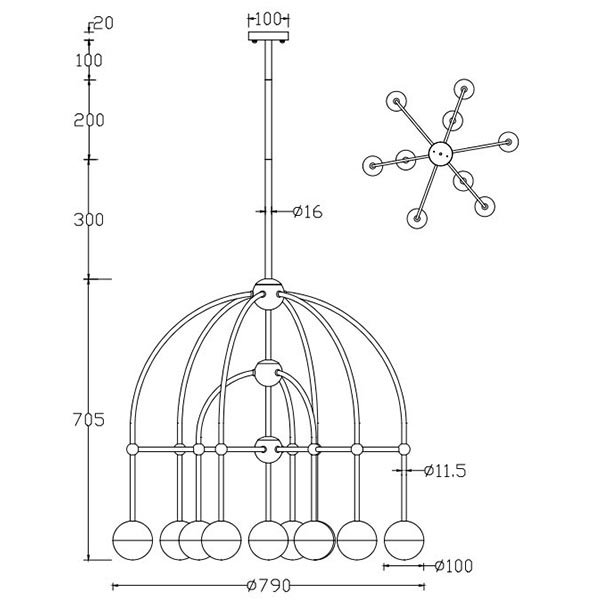 Люстра Heidy Chrome Chandelier 10 Люстра Heidy Chrome Chandelier 10 в Кирове