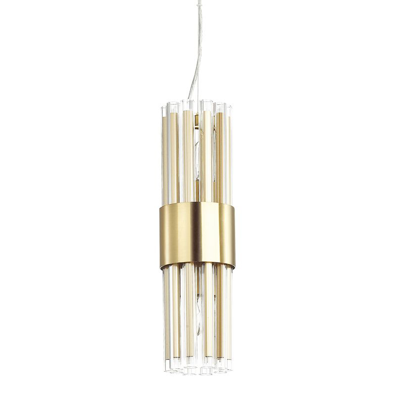 Подвесной светильник Glass Stripes In The Belt Золотой Подвесной светильник Glass Stripes In The Belt Золотой в Кирове | Loft Concept