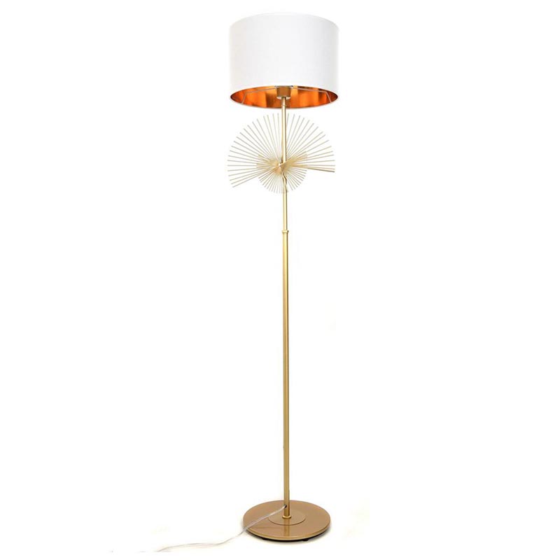 Торшер Genoveva Floor lamp white Белый Золотой Торшер Genoveva Floor lamp white Белый Золотой в Кирове | Loft Concept