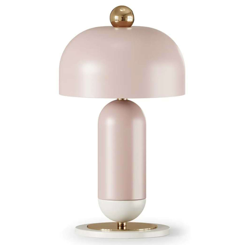 Meet Table lamp pink Розовый пастельный Латунь Meet Table lamp pink Розовый пастельный Латунь в Кирове | Loft Concept