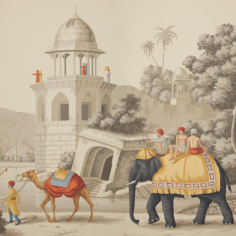 Обои ручная роспись Early Views of India scenic paper Обои ручная роспись Early Views of India scenic paper в Кирове | Loft Concept