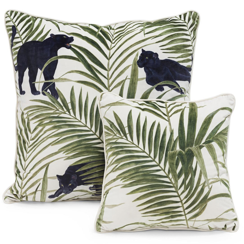 Комплект подушек SET PILLOW ABHIKA white-green Зеленый Белый Комплект подушек SET PILLOW ABHIKA white-green Зеленый Белый в Кирове | Loft Concept