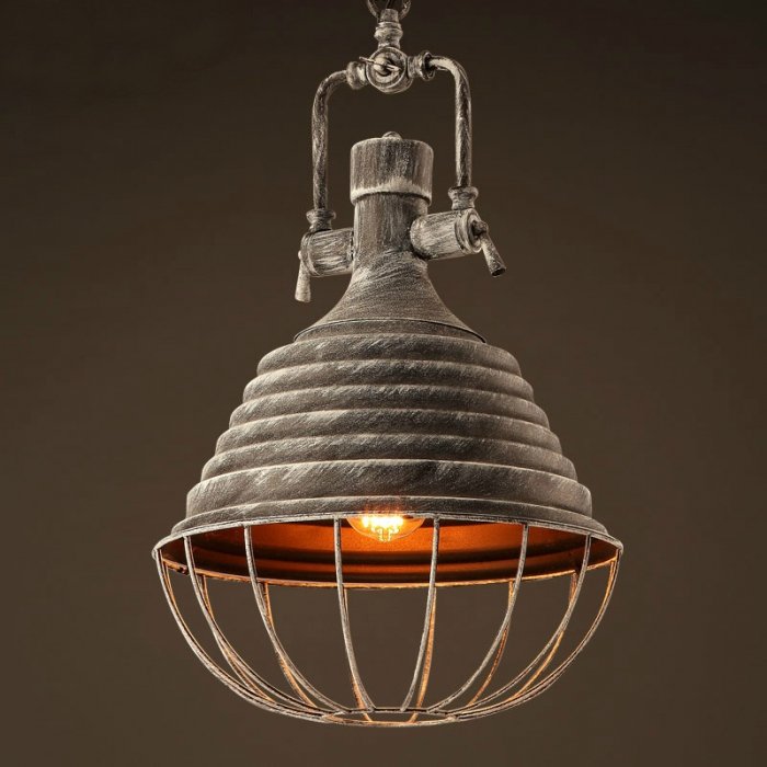 Подвесной светильник Retrika Grey Pendant Серый Подвесной светильник Retrika Grey Pendant Серый в Кирове | Loft Concept