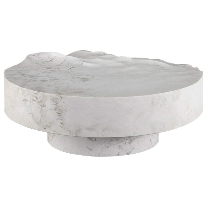 Дизайнерский журнальный стол Mathieu Lehanneur Sculpts Ocean Memories Round White Белый Мрамор Bianco Дизайнерский журнальный стол Mathieu Lehanneur Sculpts Ocean Memories Round White Белый Мрамор Bianco в Кирове | Loft Concept