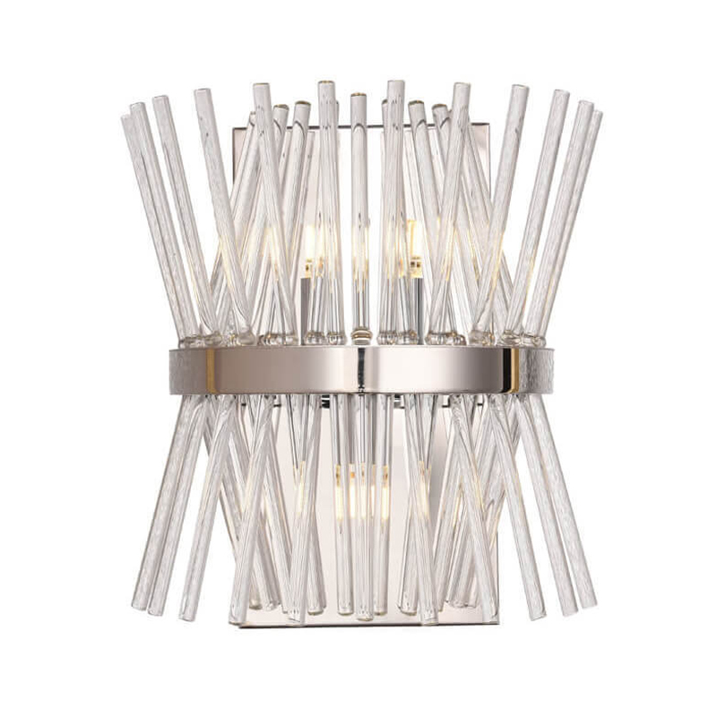 Бра Nembus Rini Wall Lamp Хром Прозрачное Стекло Бра Nembus Rini Wall Lamp Хром Прозрачное Стекло в Кирове | Loft Concept