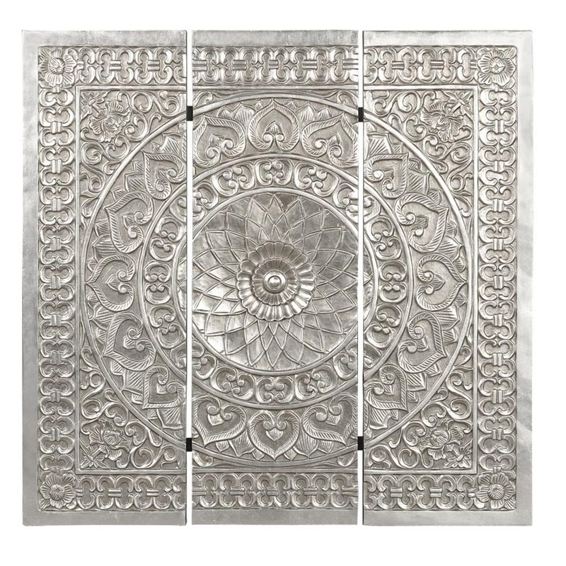 Панно Silver Patterns Серебряный в Кирове | Loft Concept 