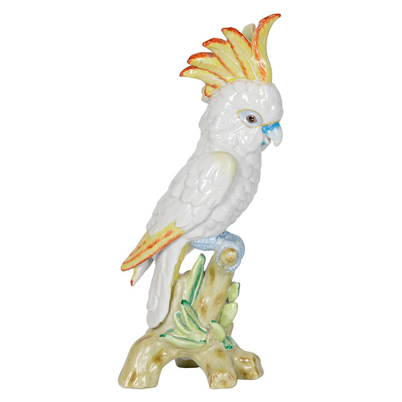Статуэтка фарфоровая Попугай Parrot Белый Статуэтка фарфоровая Попугай Parrot Белый в Кирове | Loft Concept