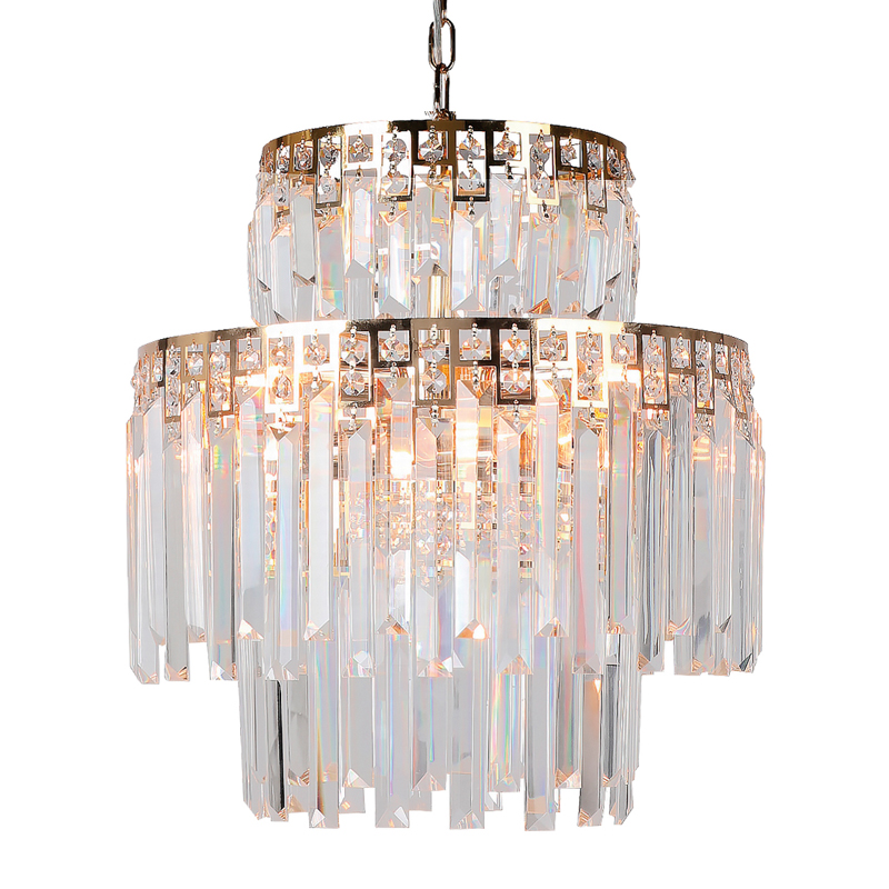 Люстра Mireil Chandelier 40 Глянцевое золото Прозрачный Люстра Mireil Chandelier 40 Глянцевое золото Прозрачный в Кирове | Loft Concept