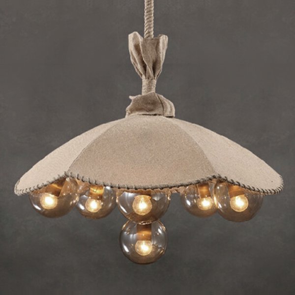 Люстра Loft Pendant Lamp Glass & Linen Bouquet Люстра Loft Pendant Lamp Glass & Linen Bouquet в Кирове | Loft Concept
