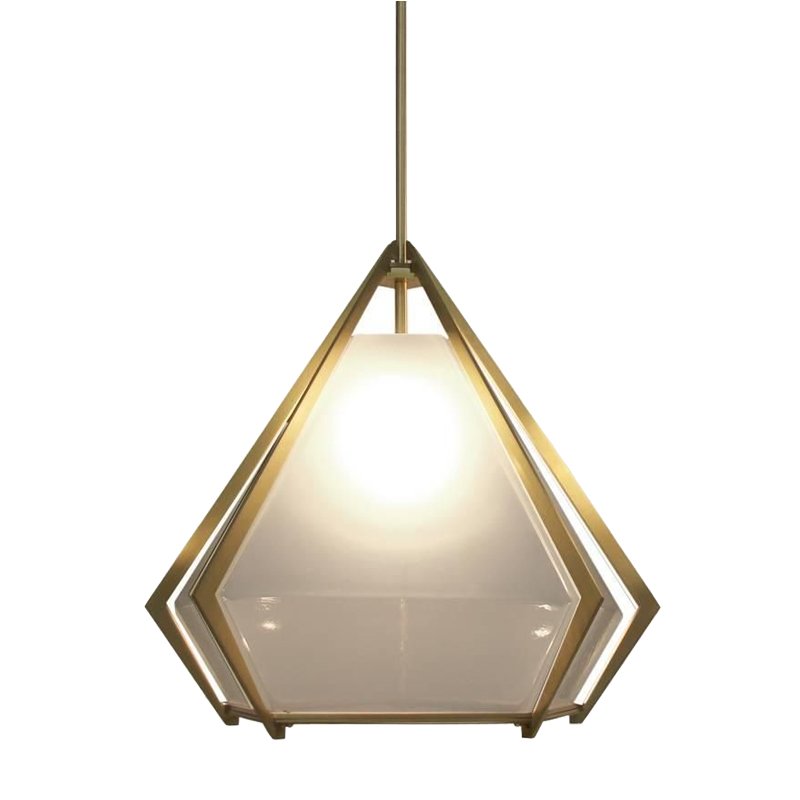 Подвесной светильник Harlow Pendant Lamp white Золотой Белый Подвесной светильник Harlow Pendant Lamp white Золотой Белый в Кирове | Loft Concept