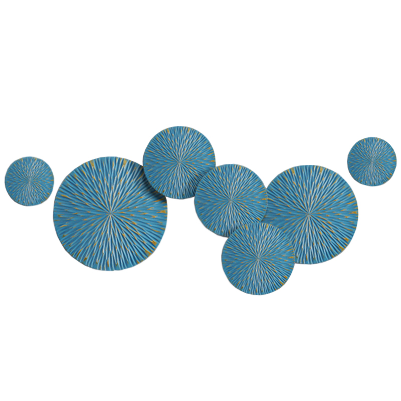 Арт-объект на стену Blue Discs Голубой Арт-объект на стену Blue Discs Голубой в Кирове | Loft Concept