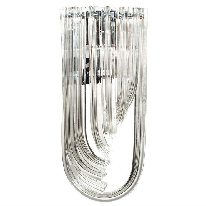Бра Eichholtz Wall Lamp Greco II Прозрачное Стекло Хром Бра Eichholtz Wall Lamp Greco II Прозрачное Стекло Хром в Кирове | Loft Concept