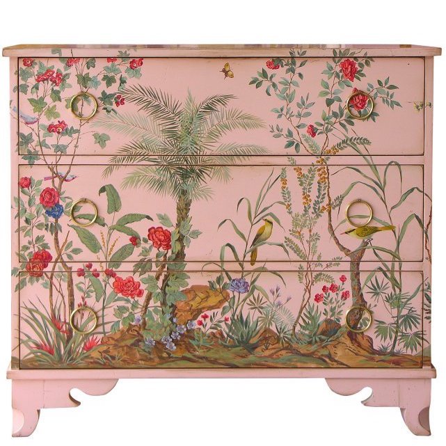 Комод 19TH CENTURY AMISH CHEST OF DRAWERS spring Бронза Розовый пастельный Комод 19TH CENTURY AMISH CHEST OF DRAWERS spring Бронза Розовый пастельный в Кирове | Loft Concept
