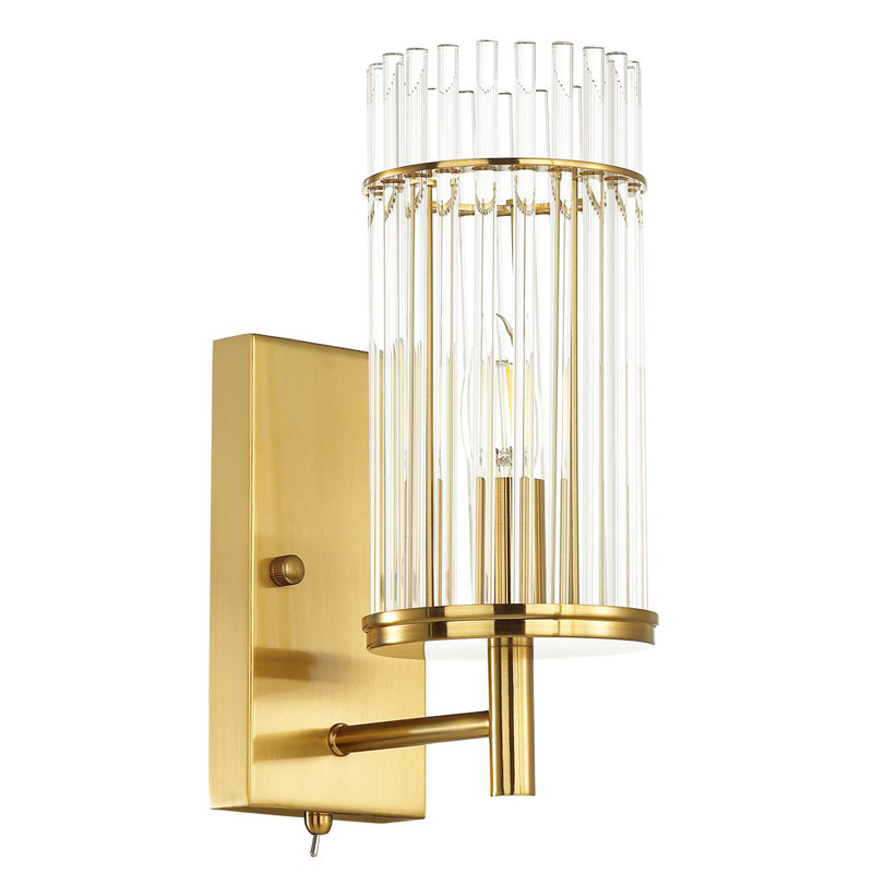 Бра Wendel Sconce Прозрачный Глянцевое золото Бра Wendel Sconce Прозрачный Глянцевое золото в Кирове | Loft Concept