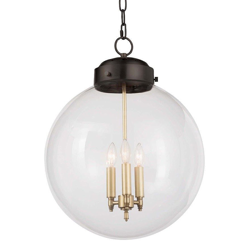 Подвесной светильник Conor Globe Hanging lamp Black Черный Прозрачный (Transparent) Подвесной светильник Conor Globe Hanging lamp Black Черный Прозрачный (Transparent) в Кирове | Loft Concept