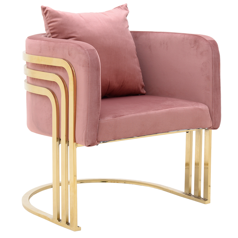 Кресло Custodia Armchair Pink Розовый Глянцевое золото Кресло Custodia Armchair Pink Розовый Глянцевое золото в Кирове | Loft Concept