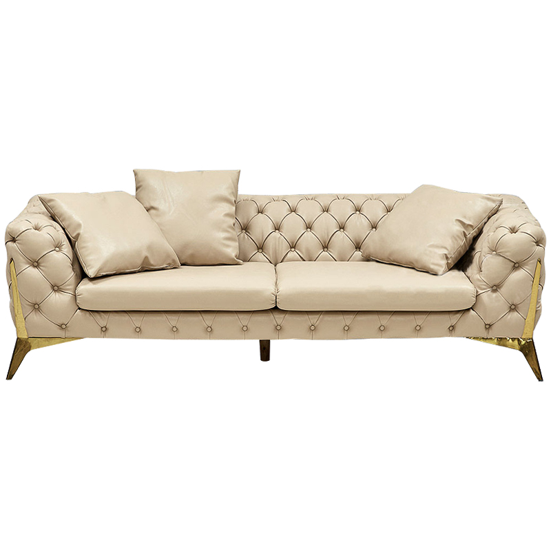 Диван Bramwell Sofa Кремовый Золотой Диван Bramwell Sofa Кремовый Золотой в Кирове | Loft Concept