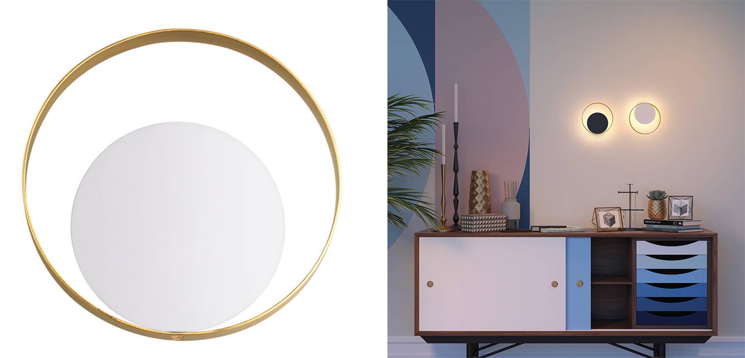 Бра Globo Ocular Sconce Circle White - фото