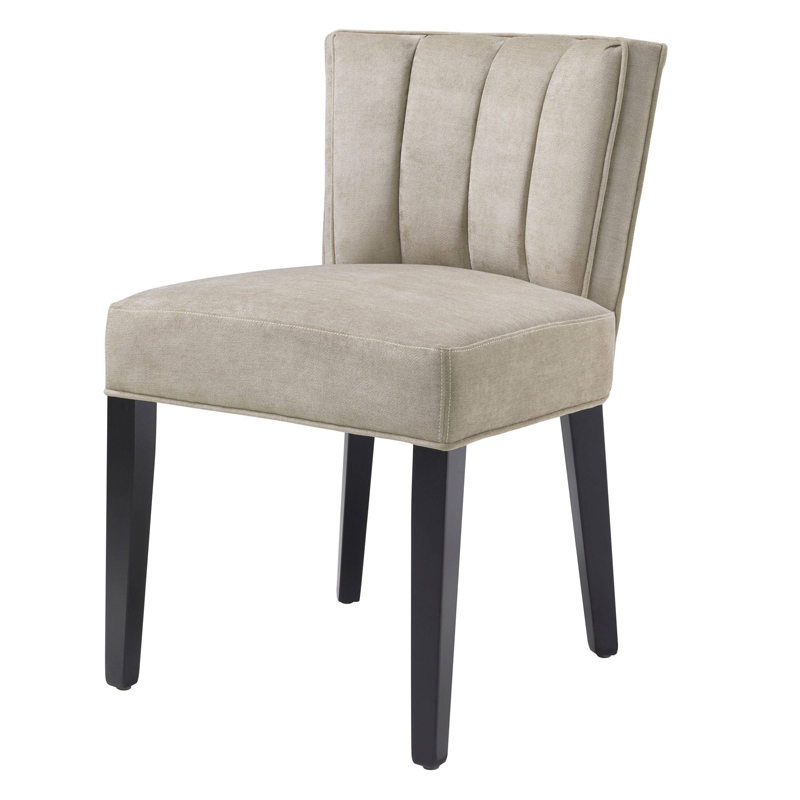 Стул Eichholtz Dining Chair Windhaven Greige Бежево-серый Черный Стул Eichholtz Dining Chair Windhaven Greige Бежево-серый Черный в Кирове | Loft Concept