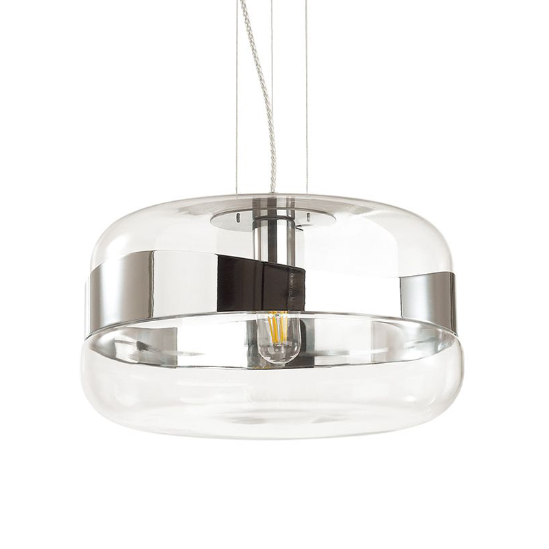 Люстра Igon Chrome Lamp Прозрачный Хром Люстра Igon Chrome Lamp Прозрачный Хром в Кирове | Loft Concept